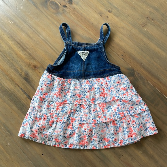 🌷5/$20🌷 OshKosh B’gosh Denim Jumper 24M - Picture 7 of 9